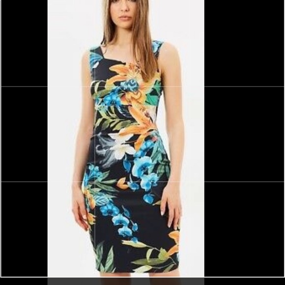 karen millen gathered waist dress